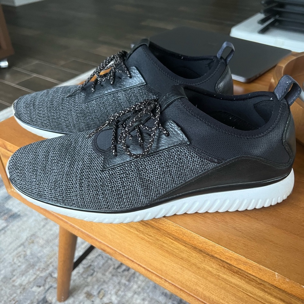 Like New Cole Haan Grand Black and Grey Sneakers
